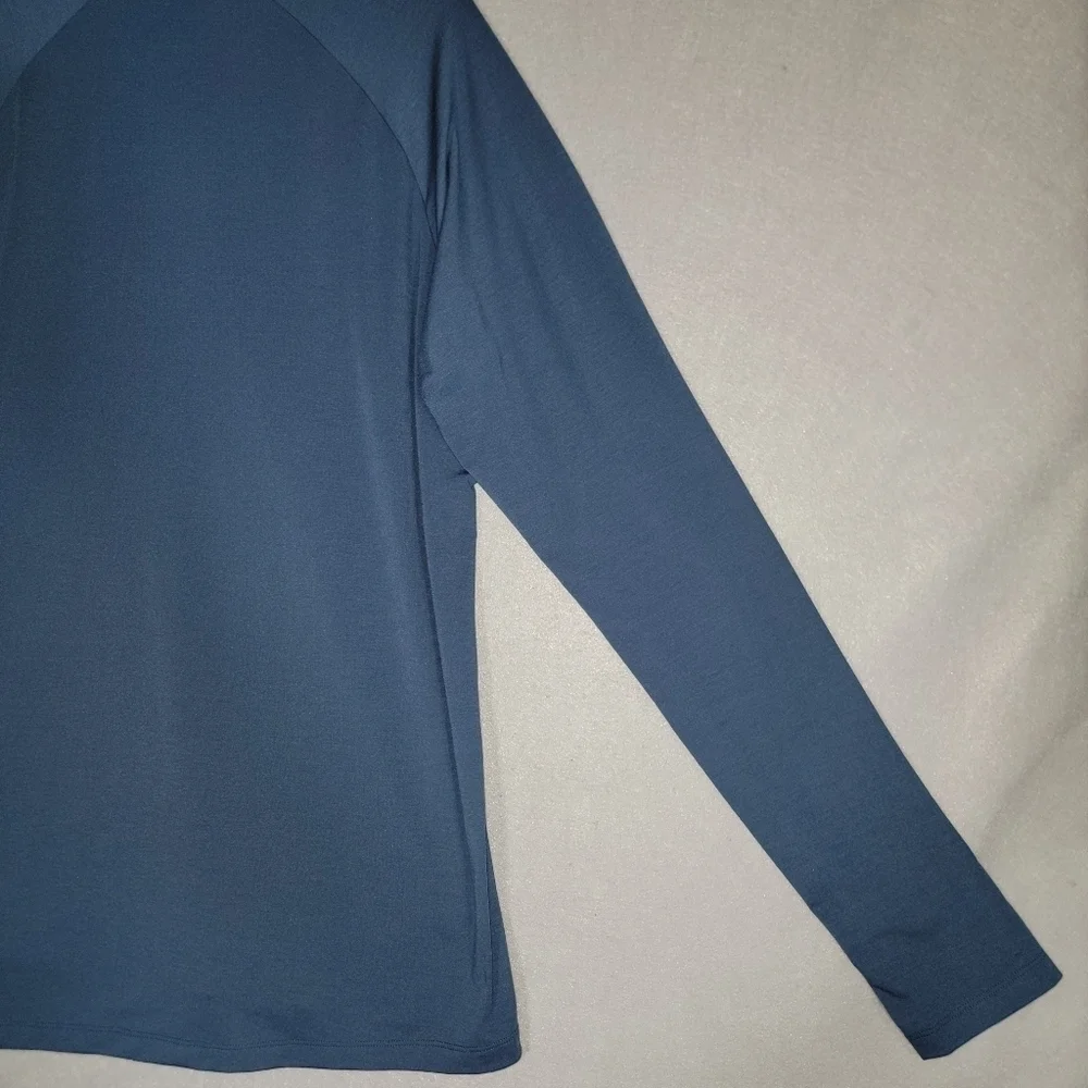 North Face Mens Blue 1/4 Zip Wander Pullover Size Medium